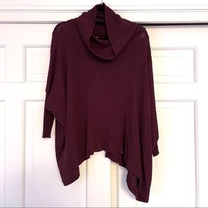 Free People cowl neck sweater with open back